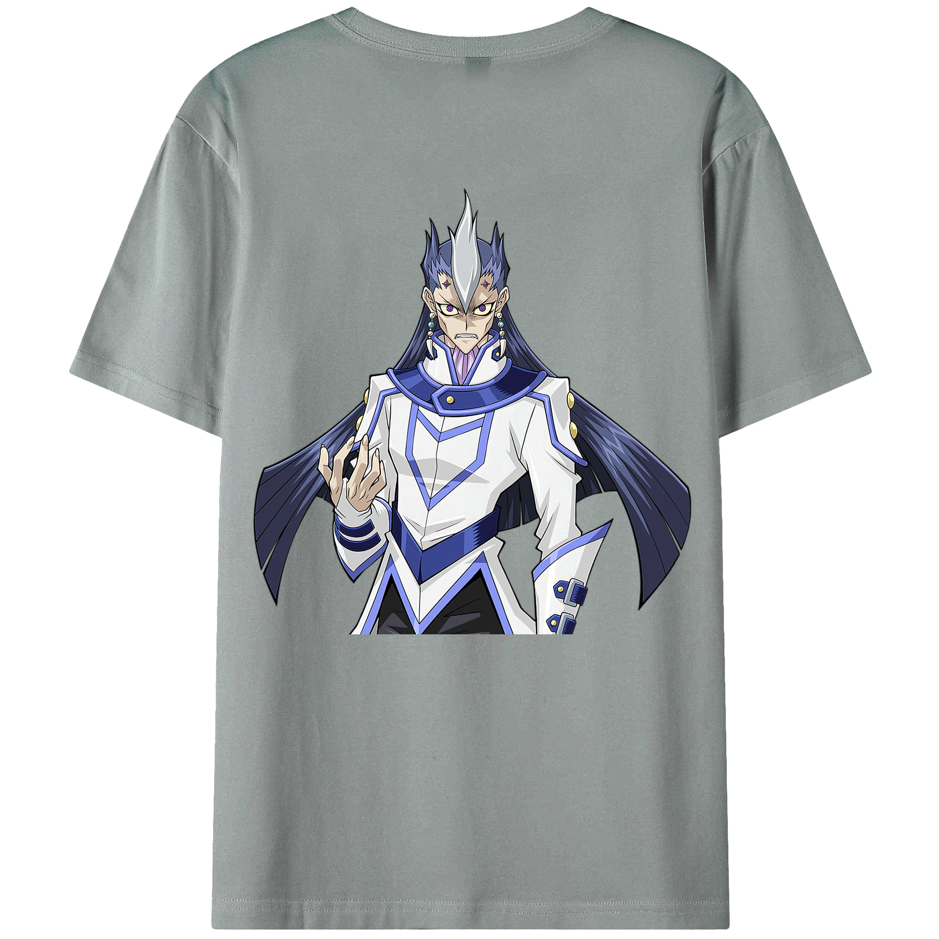 （画像用） 遊☆戯☆王 Yu-Gi-Oh! 綿100％ メンズ半袖Tシャツ（バックプリント） 通気性